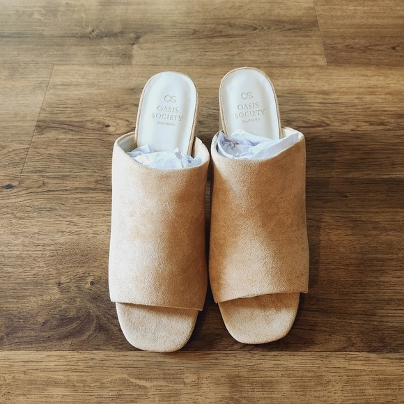 OASIS SOCIETY KATHLEEN - BLOCK HEEL SLIDES - Picture 2 of 4